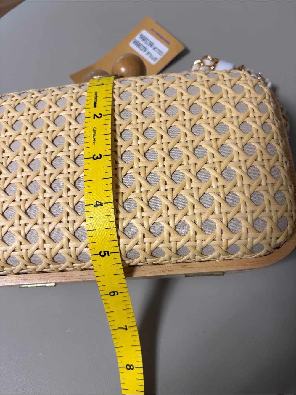 NWT Tommy Bahama Natural Cane Woven Crossbody Clutch AZ7999A - Picture 9 of 9